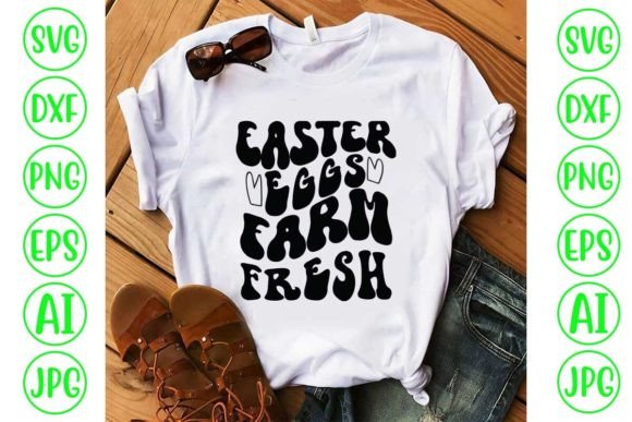 Easter Eggs Farm Fresh Retro SVG Design Review