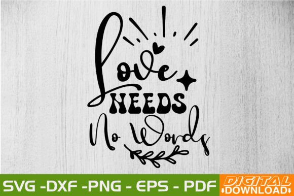 Love Needs No Words Retro SVG Review