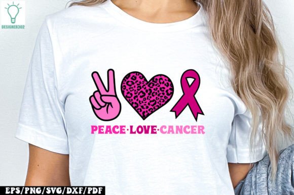 Peace Love Cancer Retro SVG Review