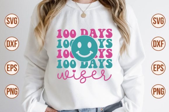 Review: 100 Days Wiser Retro SVG for Embroidery